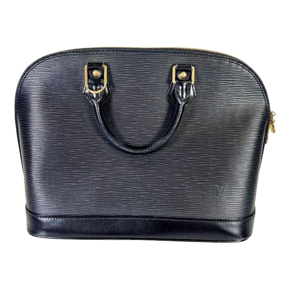Louis Vuitton Alma PM Noir Epi Leather Black Tote Bag